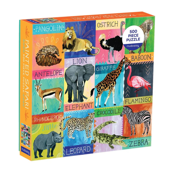 500 Piece Puzzle - Painted Safari