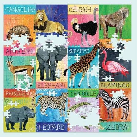 500 Piece Puzzle - Painted Safari
