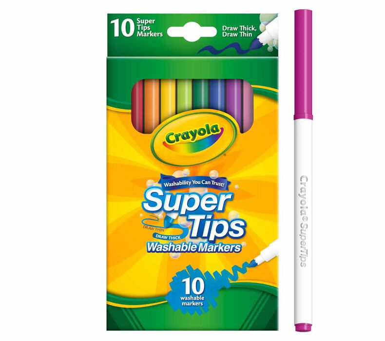 Crayola 10 Super Tips Washable Markers