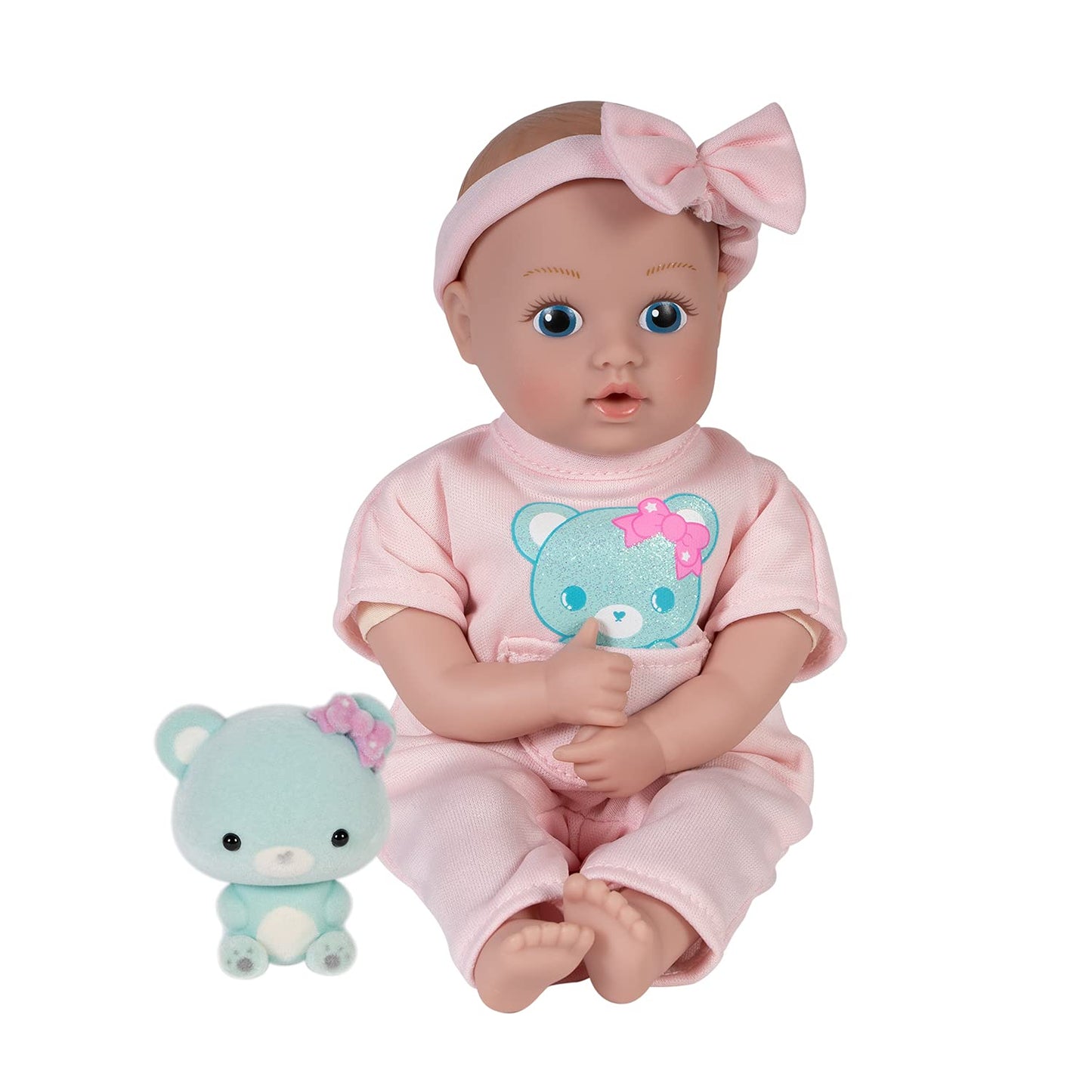 Adora Mini Baby Doll with Soft Flocked Baby Bear Friend