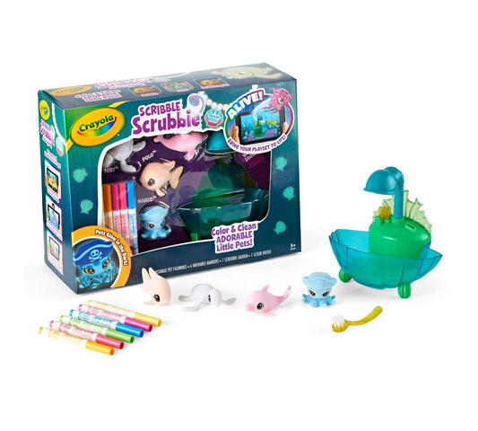 Crayola Scribble Scrubbie Glow Lagoon Ocean Pets