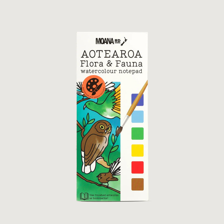 Aotearoa Flora & Fauna Watercolour Notepad