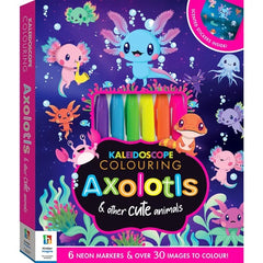 Axolotls Kaleidoscope Colouring