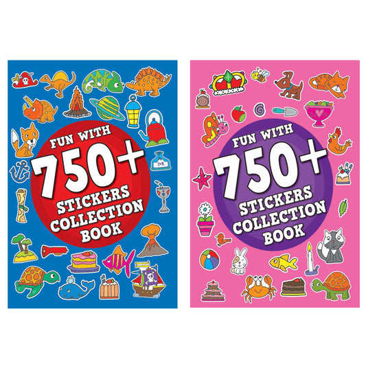 Fun with 750+ stickers collection book