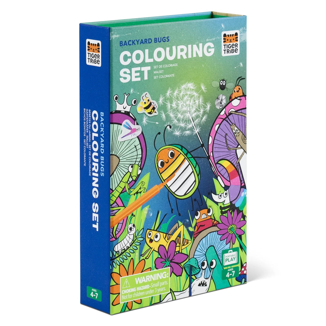 Backyard Bugs Colouring Set in Box