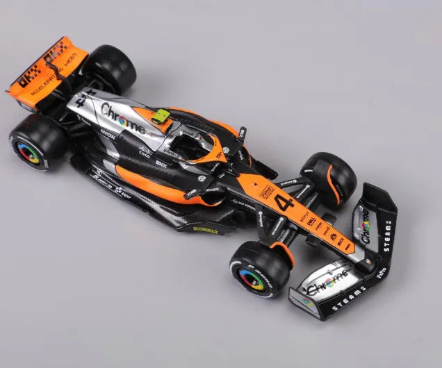 Bburago Mclaren F1 MCL60 Chrome Paint #4 Lando Norris – Kidzstuffonline