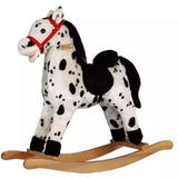 Rocking Horse with sound white and black