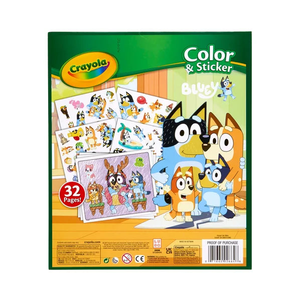 Bluey Colour and Sticker Book Crayola