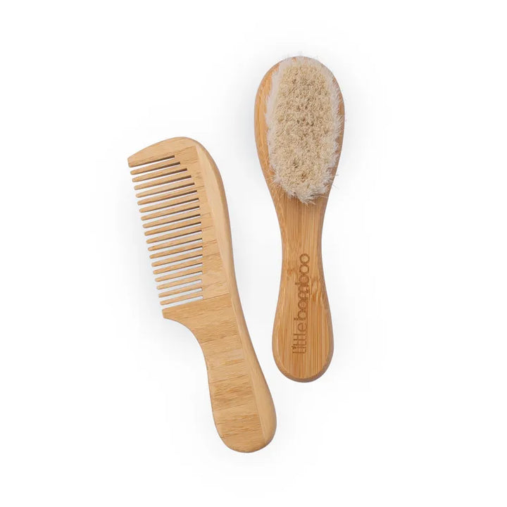 Brush & Comb Set Wooden
