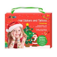 Nail stickers and tattoos Christmas