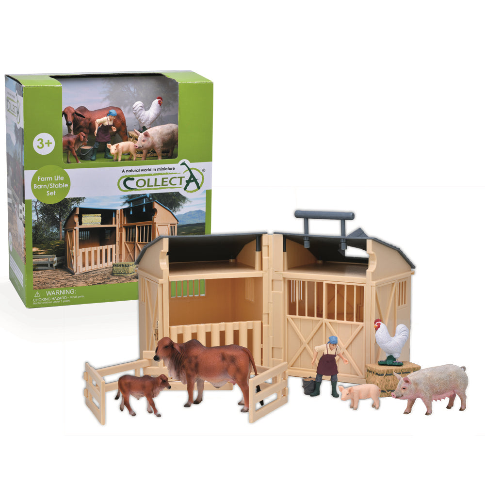 Collecta Farm Life Barn/Stable inside the box