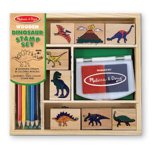 Dinosaur Wooden Stamp Set