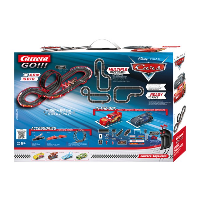 Carrera Go !!! set de circuit Disney-Pixar Cars - Speed Challenge 490 cm