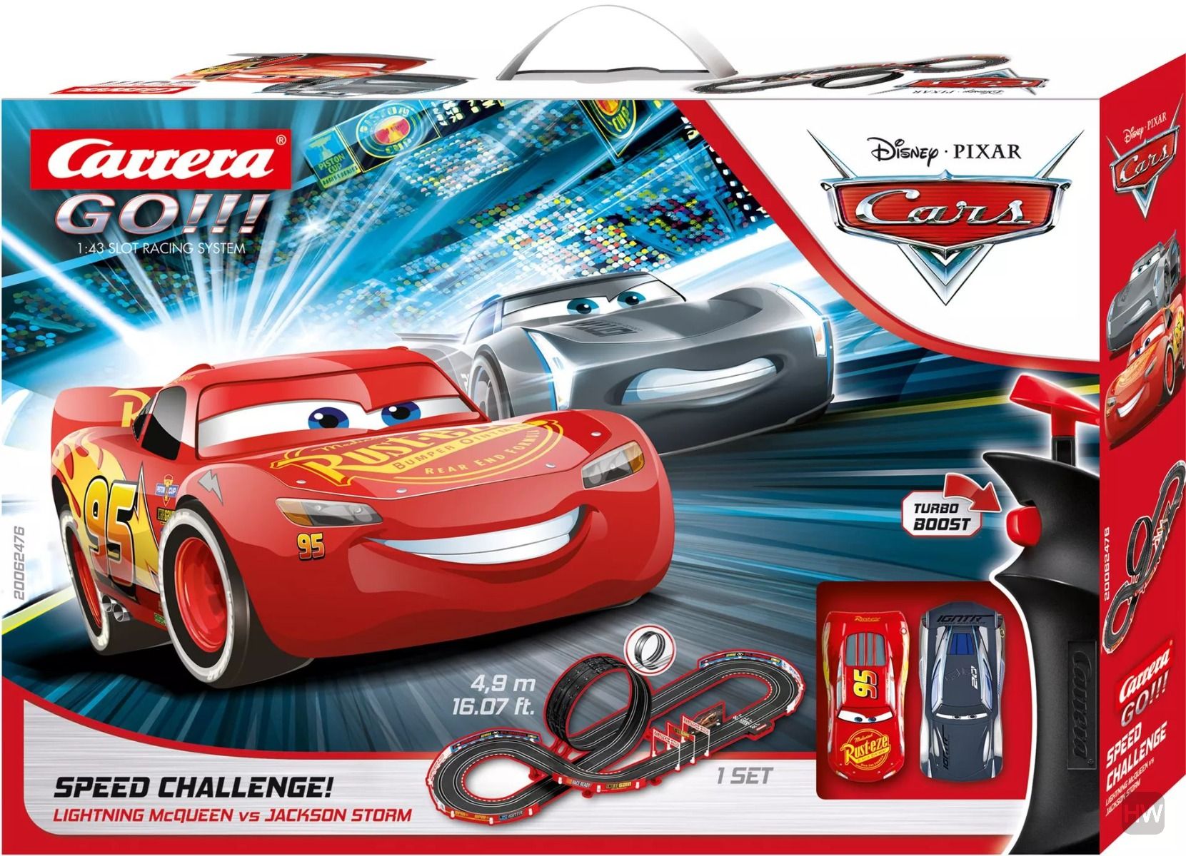 Carrera GO!!! Disney Pixar Cars 16 Foot Racing Track Game Toy Play Set