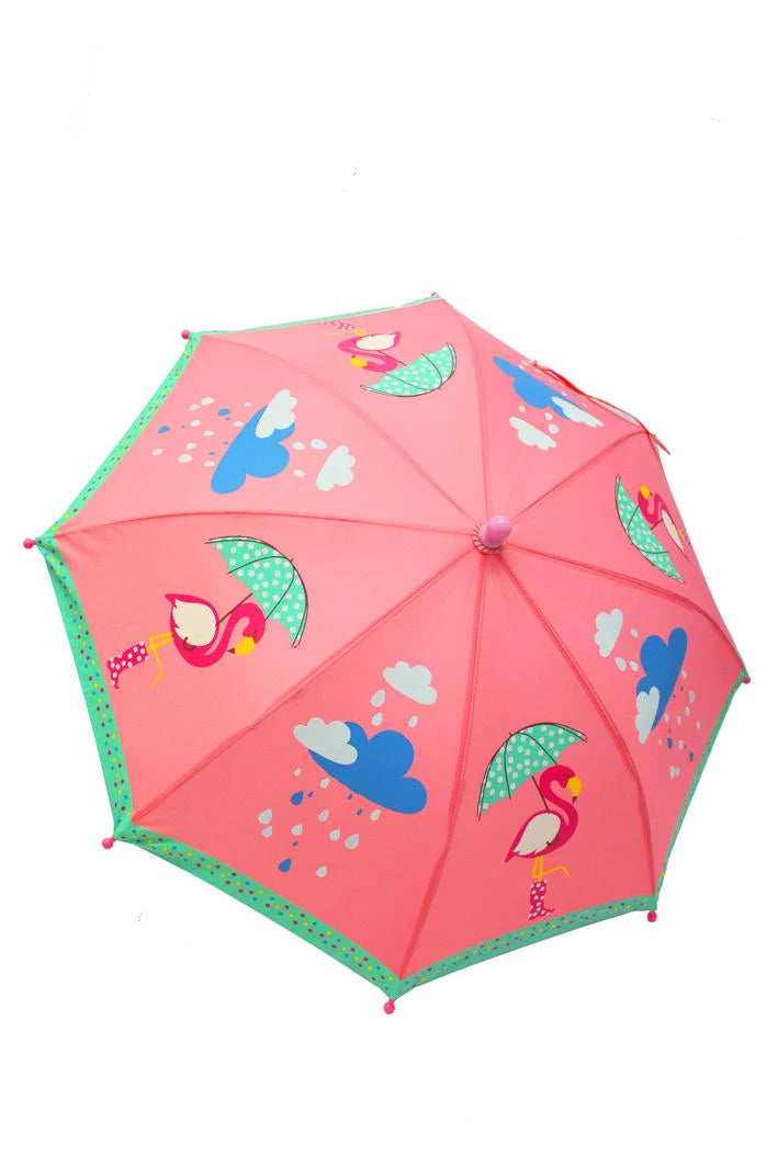 Colour Change Umbrella Flamingo