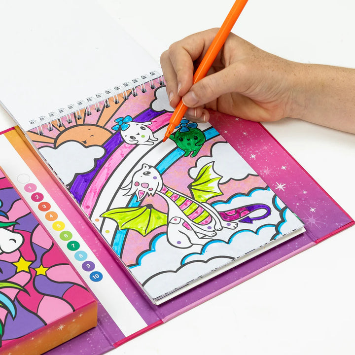  Colouring Set Unicorn Dreaming colour by numbers tiger tribe