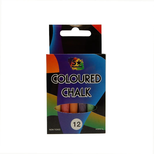 Coloured Chalk 12 Piece