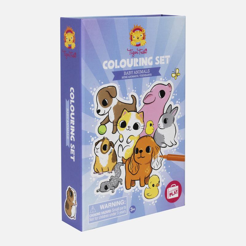 Baby Animal Coloring Set in Box