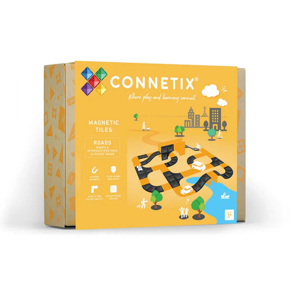 Connetix Roads Ramps and Intersections 16 piece set