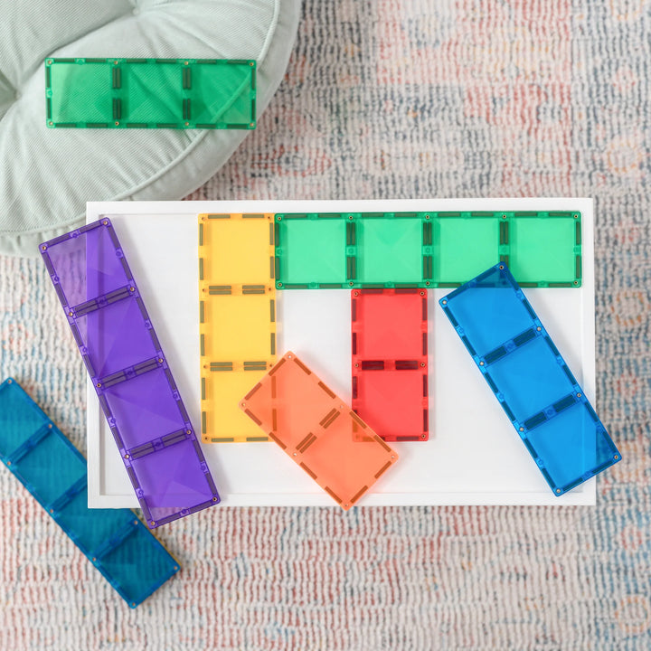 Connetix magnetic tiles Rainbow Rectangle 18 piece picture