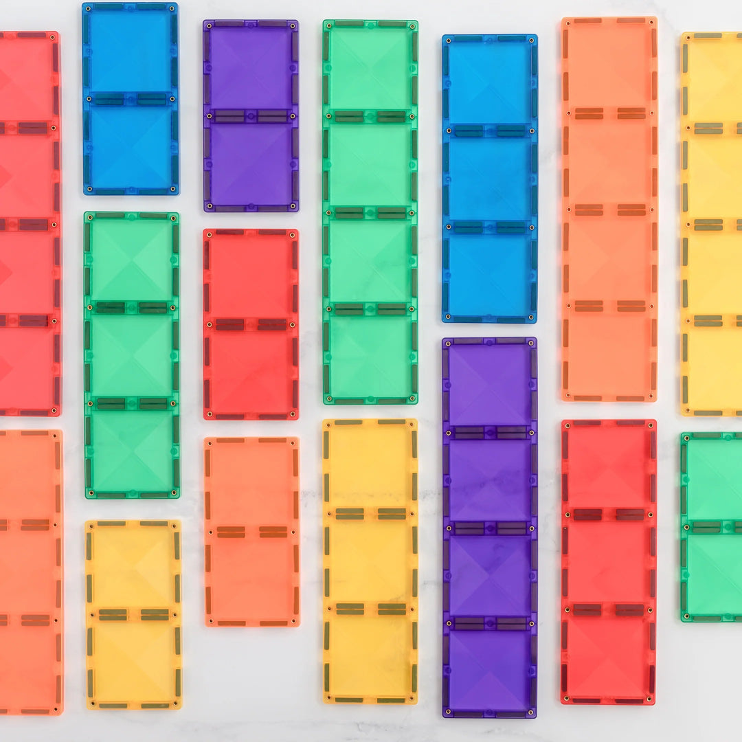 Connetix magnetic tiles Rainbow Rectangle 18 piece