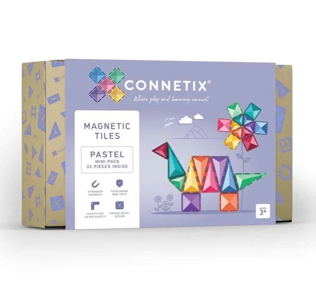 Connetix Magnetic Tiles Pastel Mini pack 32 piece