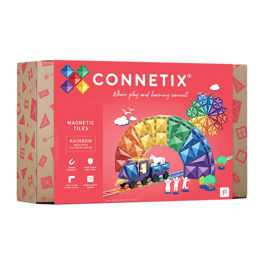 Connetix Magnetic Tiles Rainbow Mega Pack 212 piece