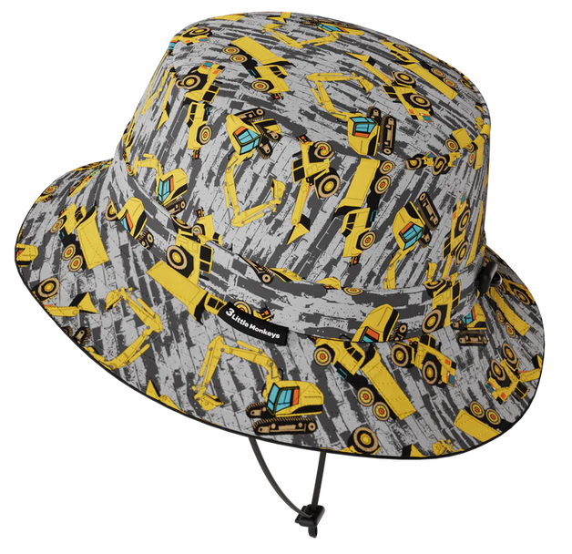 Construction Wide Brim Bucket Hat XS (6-12 Months)