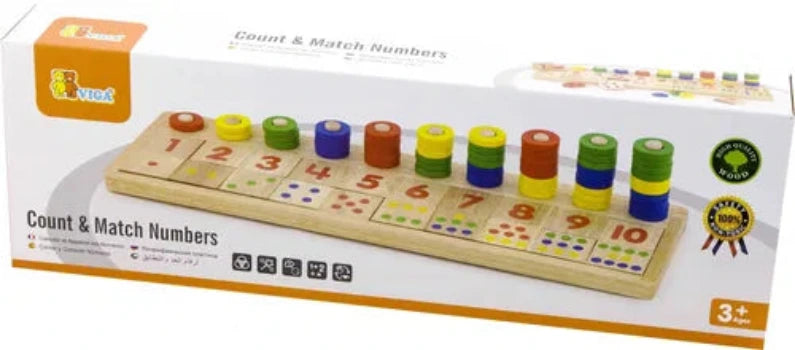 Count & Match Numbers Wooden Viga