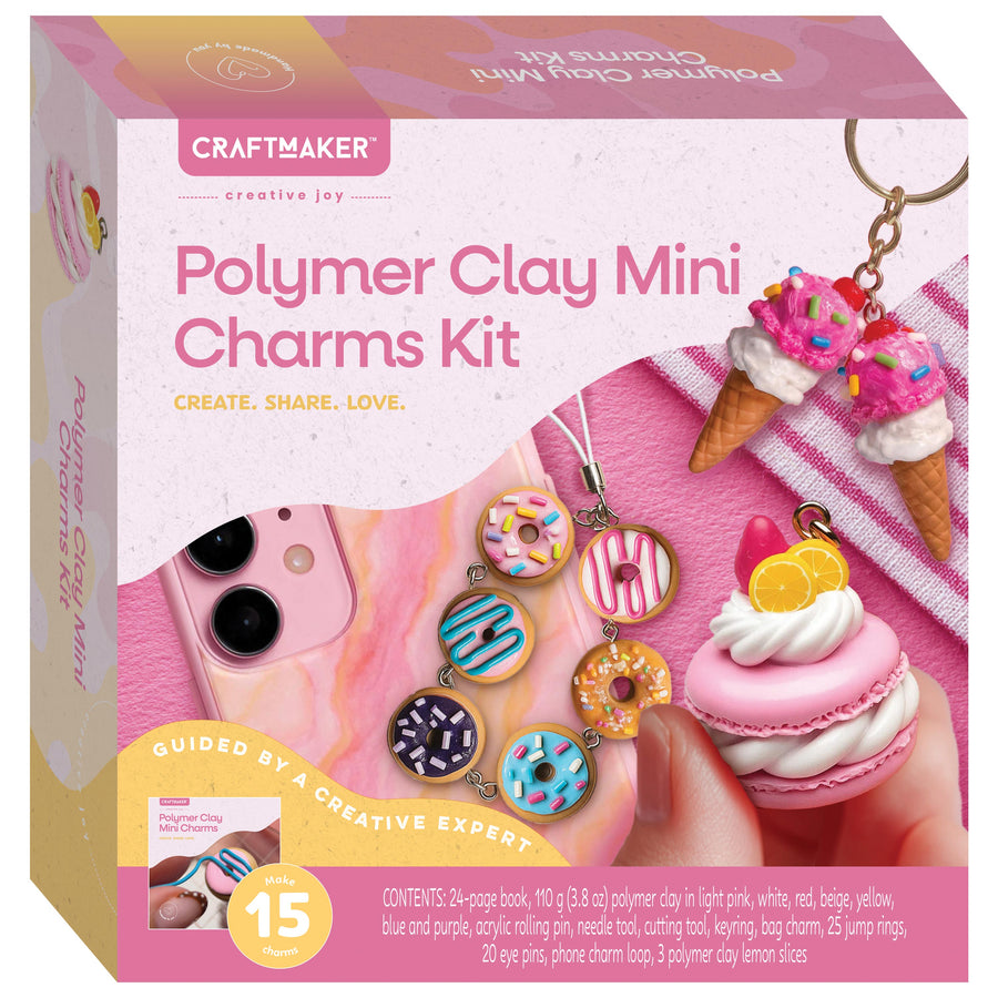 Craft Maker Polymer Clay Mini Charms Kit