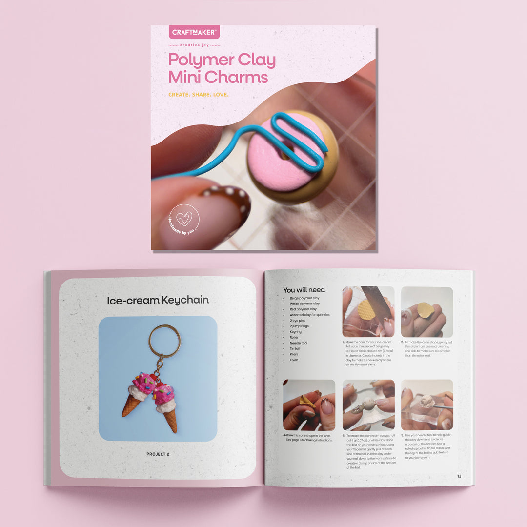Craft Maker Polymer Clay Mini Charms Kit