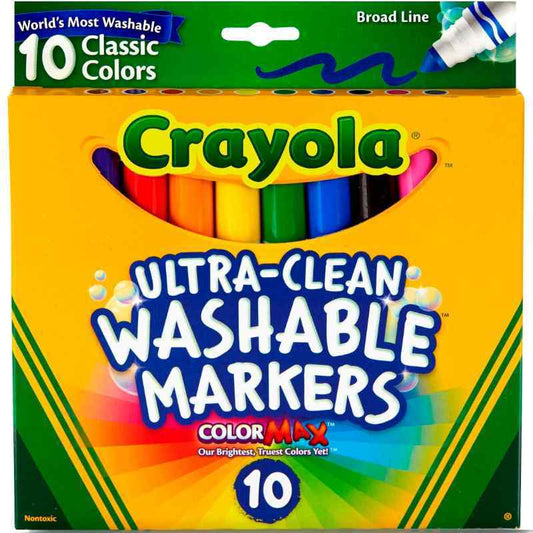 crayola 10 ultra clean washable markers