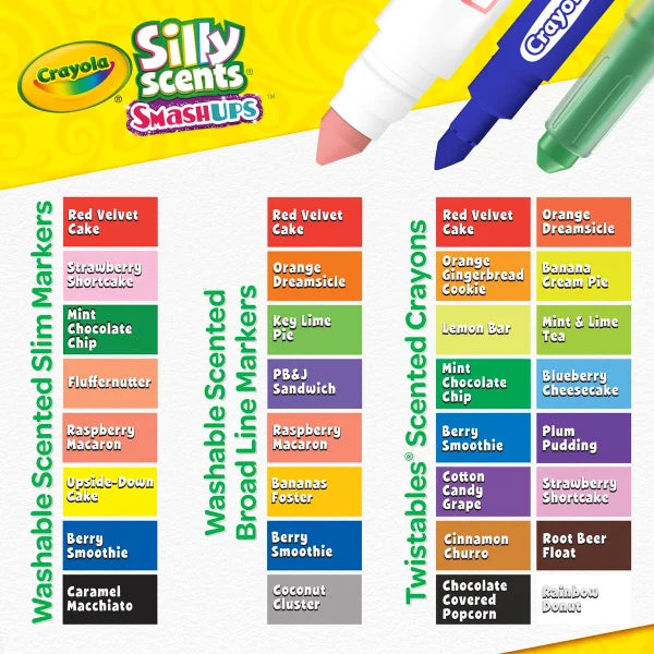 Crayola Silly Scents Smashups Art Case