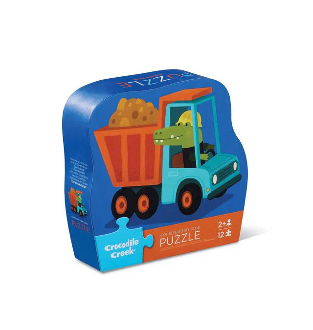 Crocodile Creek 12 Piece Puzzle - Construction croc