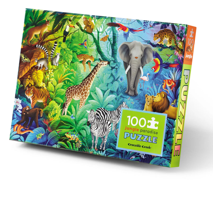 Crocodile Creek 100pc Holographic Puzzle - Jungle Paradise
