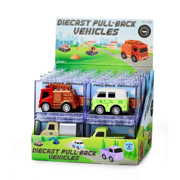 Diecast Pull-back Vehicles assorted