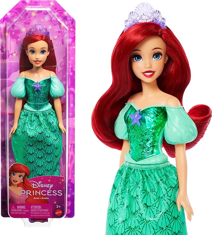 Disney Princess Ariel doll with packaging on a white background