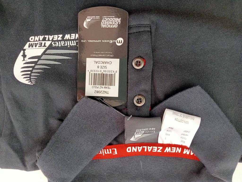Emirates Team New Zealand size 8 Polo
