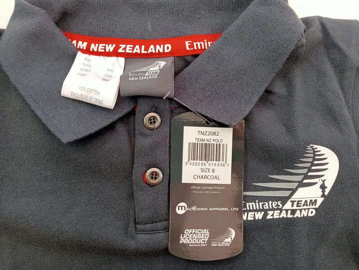 Emirates Team New Zealand size 8 Polo