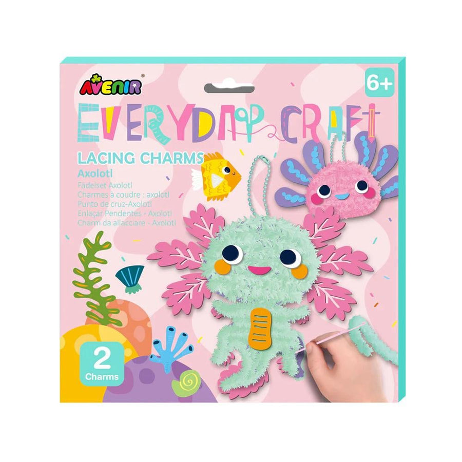 Everyday Craft Lacing Charms Axolotl