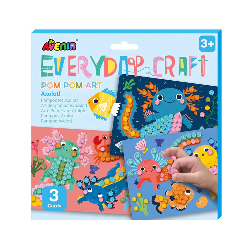 Everyday Craft Pom Pom Art Kit Axolotl