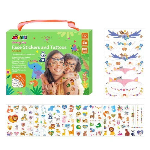 Face Stickers and Tattoos - Animal