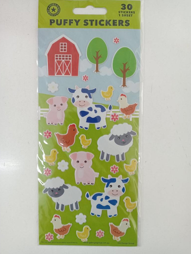 Farm Puffy Stickers