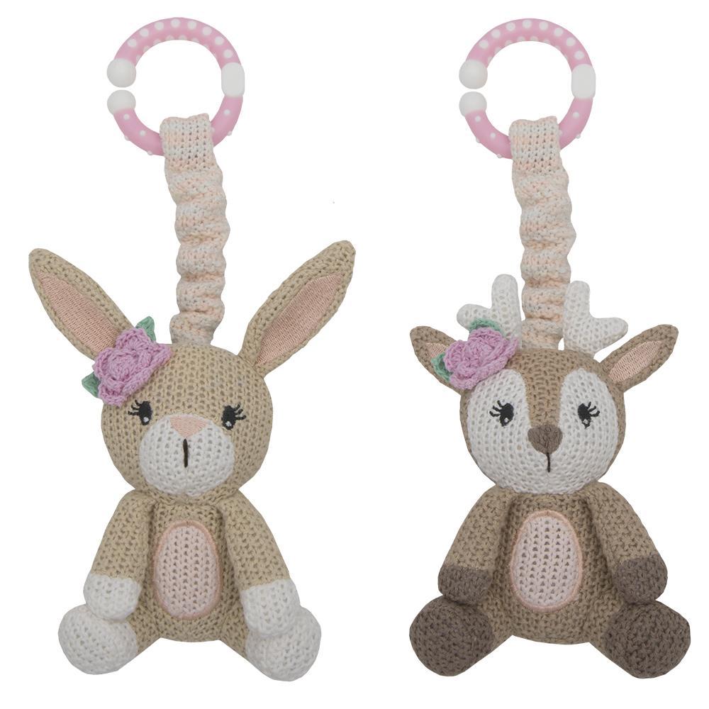 Fawn & Bunny Stroller Toys 2pk