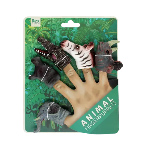 Finger Puppet Safari 5 pack