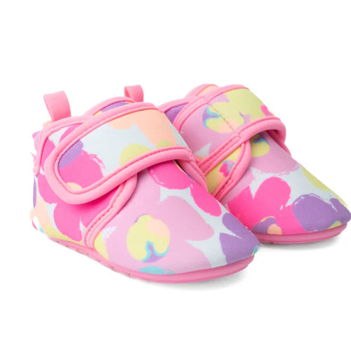 Hi Hop Fluro Floral Beach Shoe 3-4yr