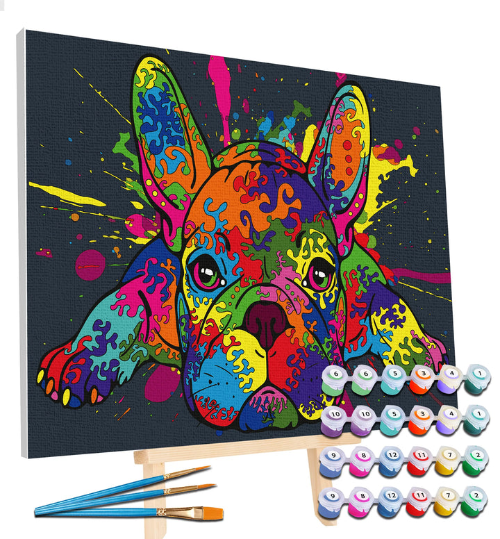 Paint By Number Kit French Bulldog - Splash Planet