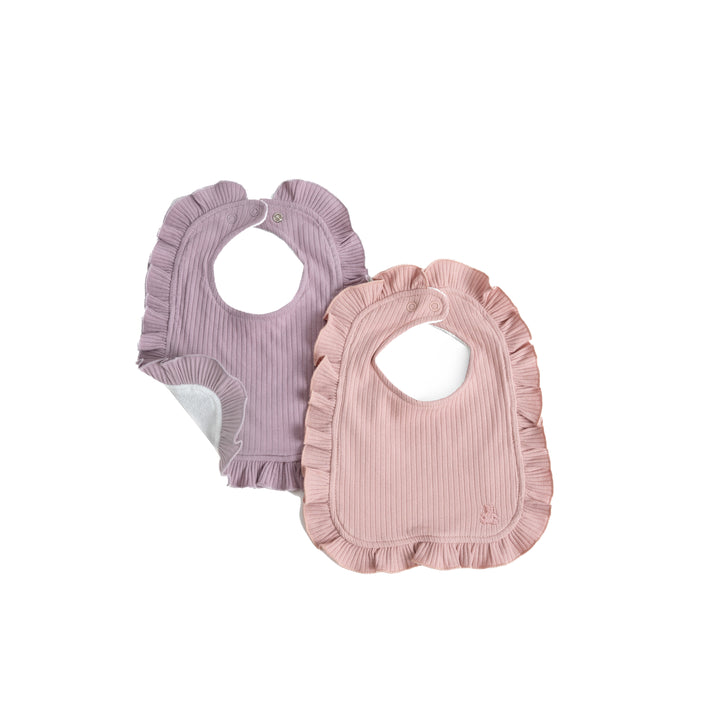 Hi Hop Frilly Bib 2pc Pink/Lilac