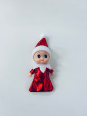 red sparkly baby elf