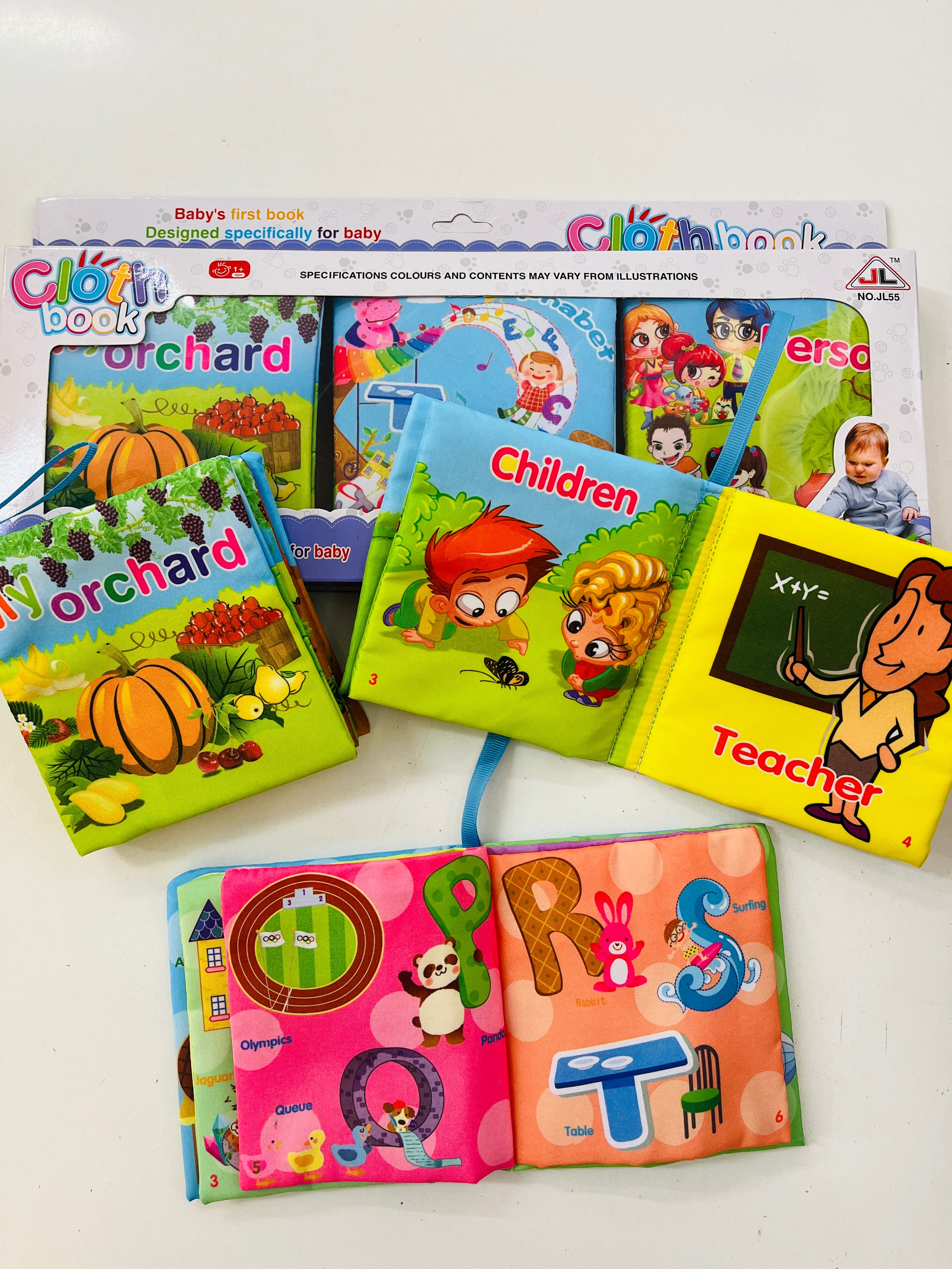 Cloth Books Set of 3 – Kidzstuffonline